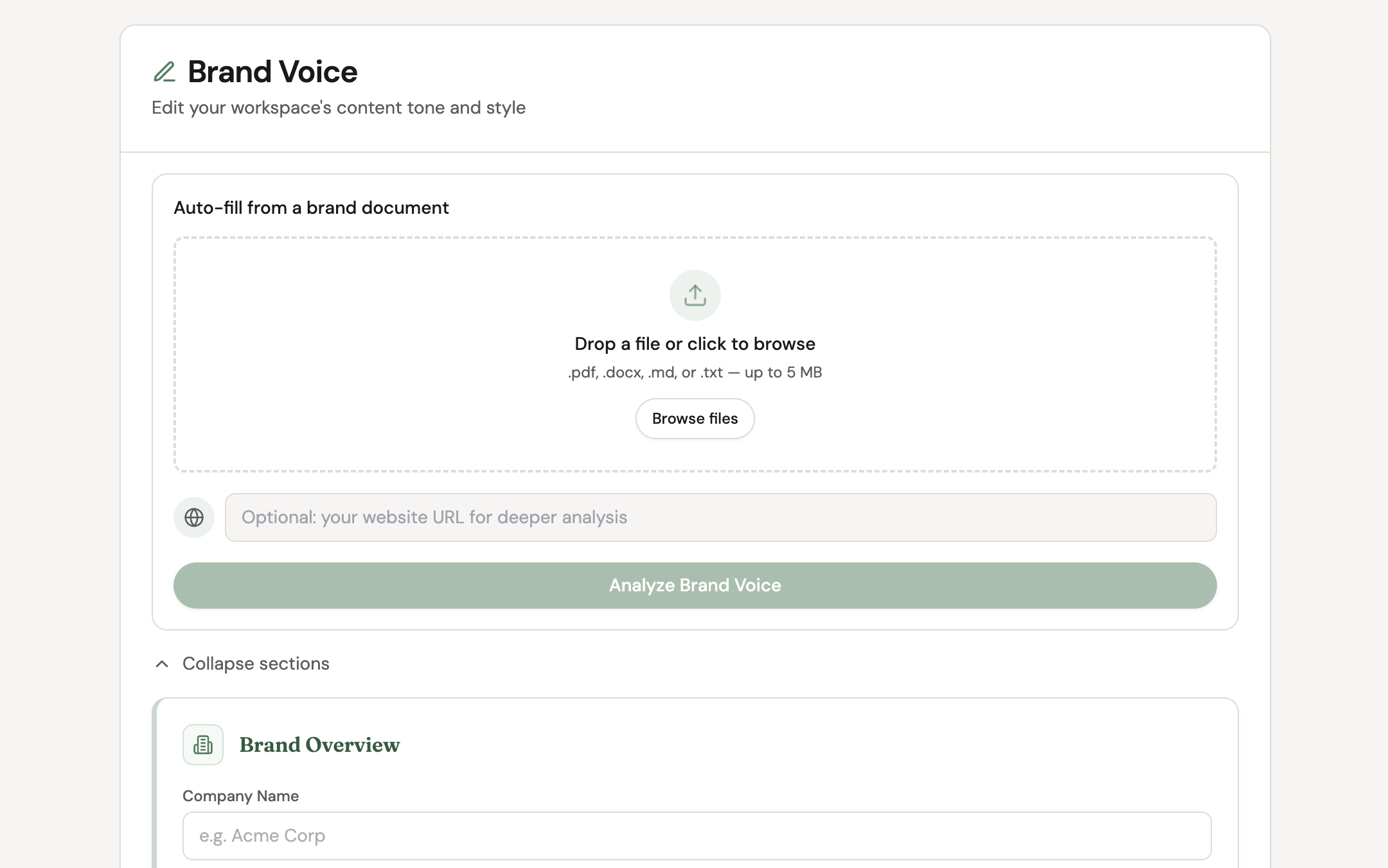 Define your brand voice